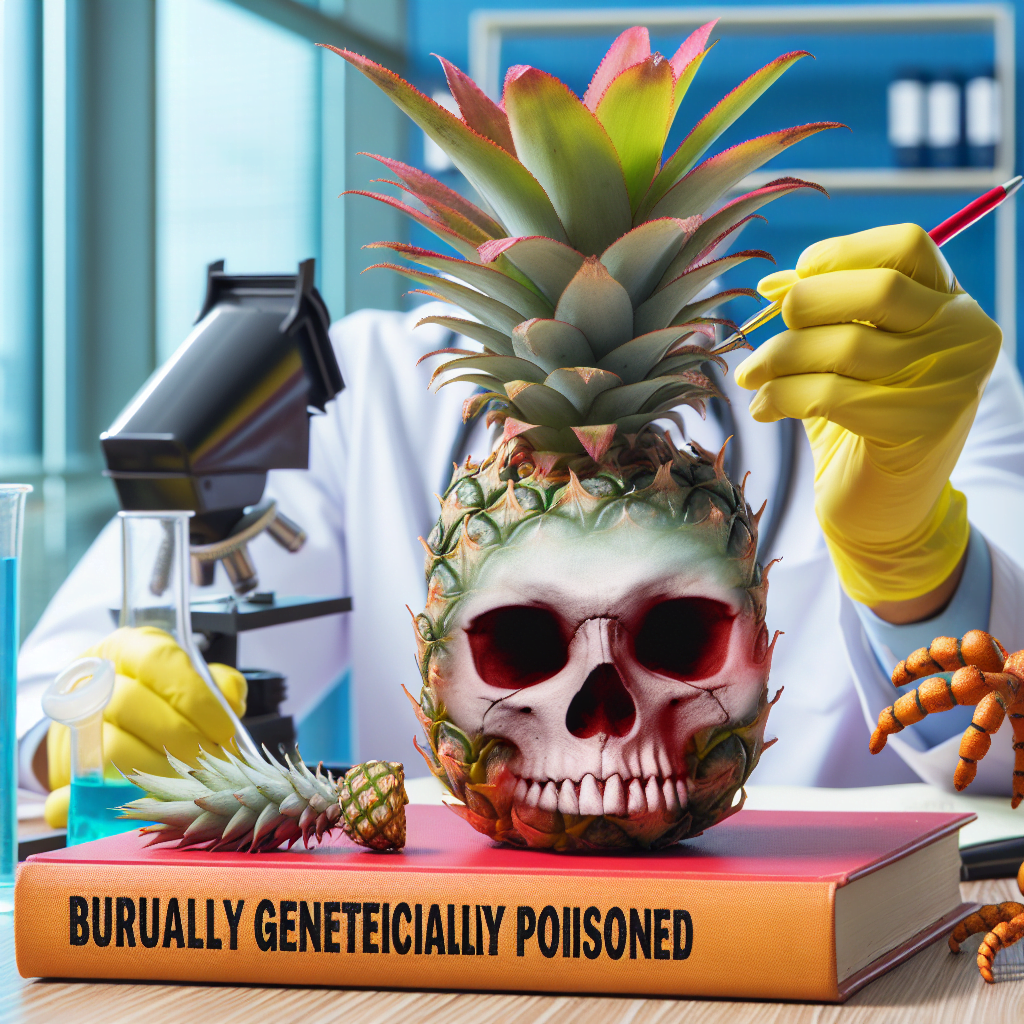 Ananasul mutant Semn de otravire genetica brutala