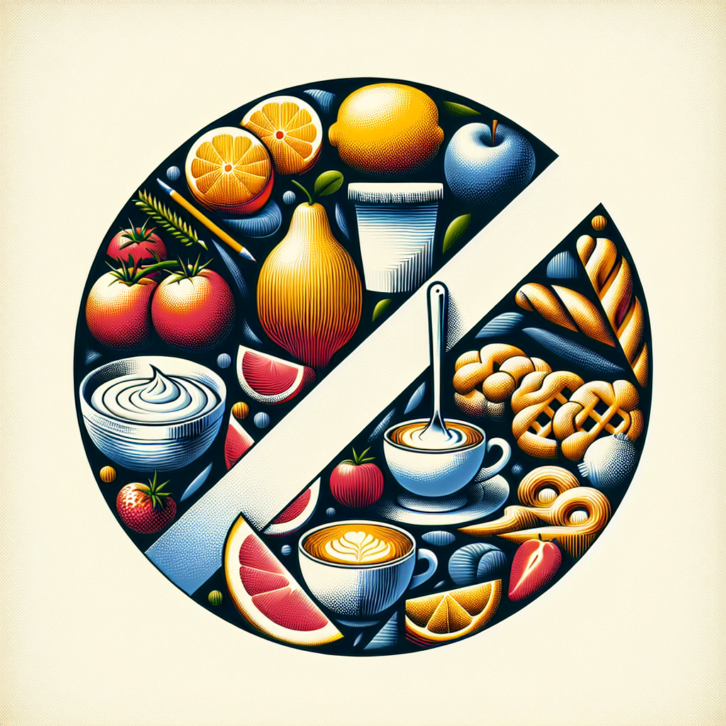 Este interzis sa mananci citrice rosii produse de patiserie iaurt sau cafea