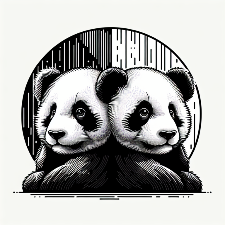 Those two panda cubs have black and white fur