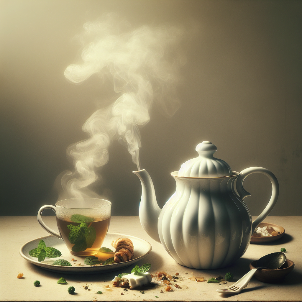 Ceai de menta dupa masa