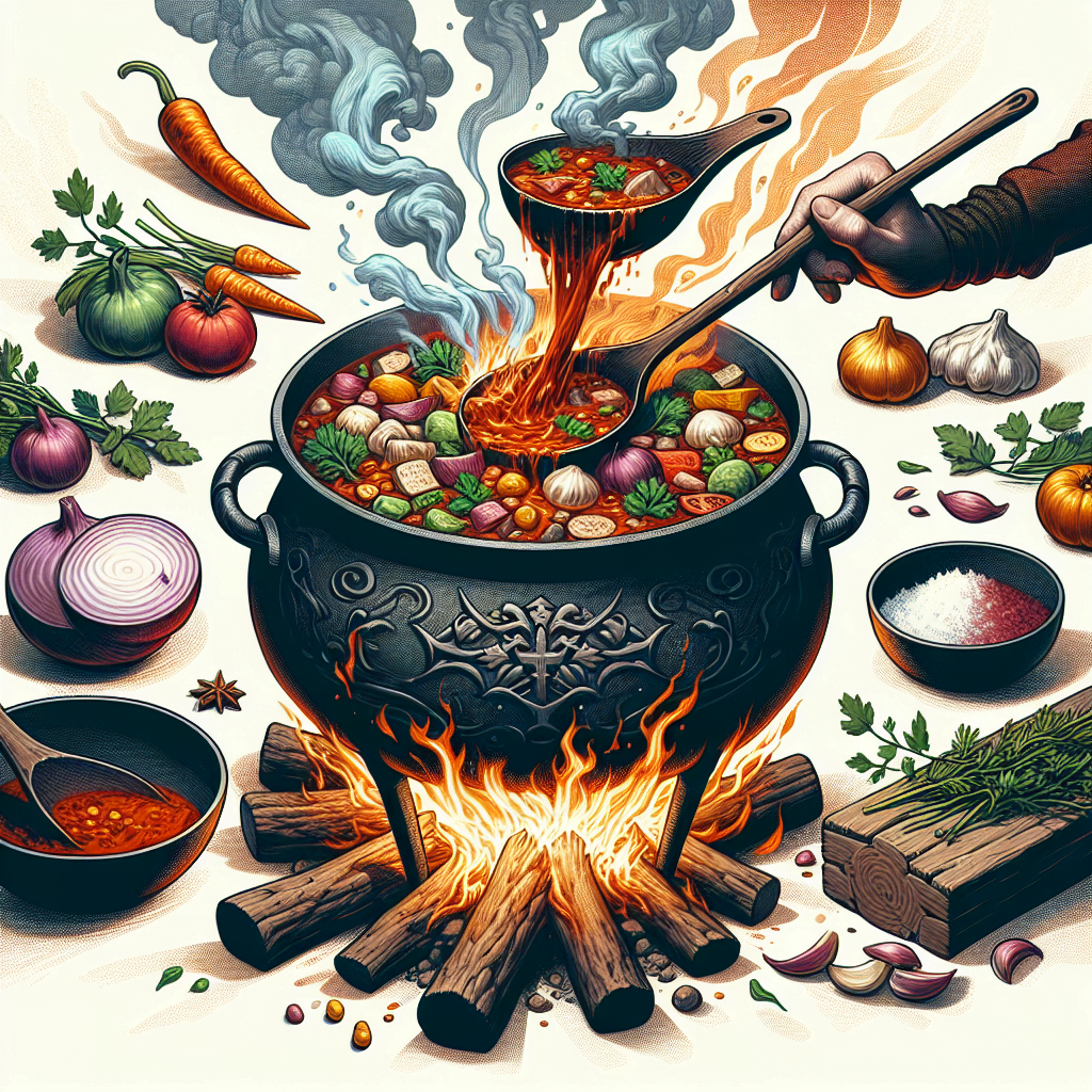 Cum sa prepari Bogracs la ceaun Reteta ungureasca gustoasa