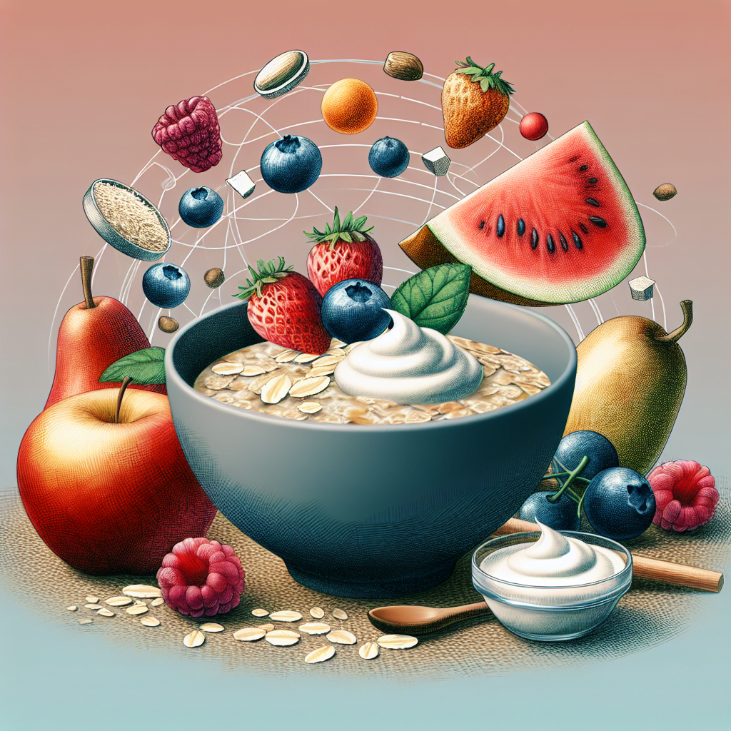 Este benefic pentru digestie si energie. Ovaz cu fructe iaurt