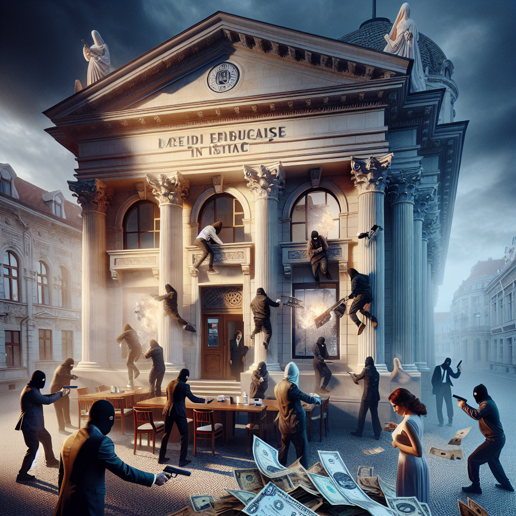 Jaful armat intr o banca din Iasi