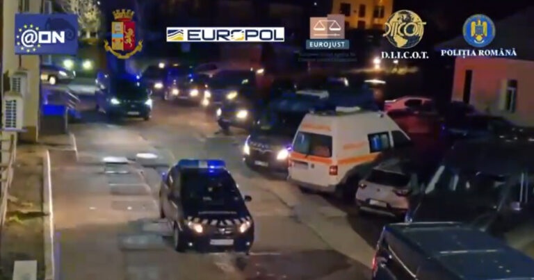 Retea mafiota distrusa perchezitii in Romania si Italia