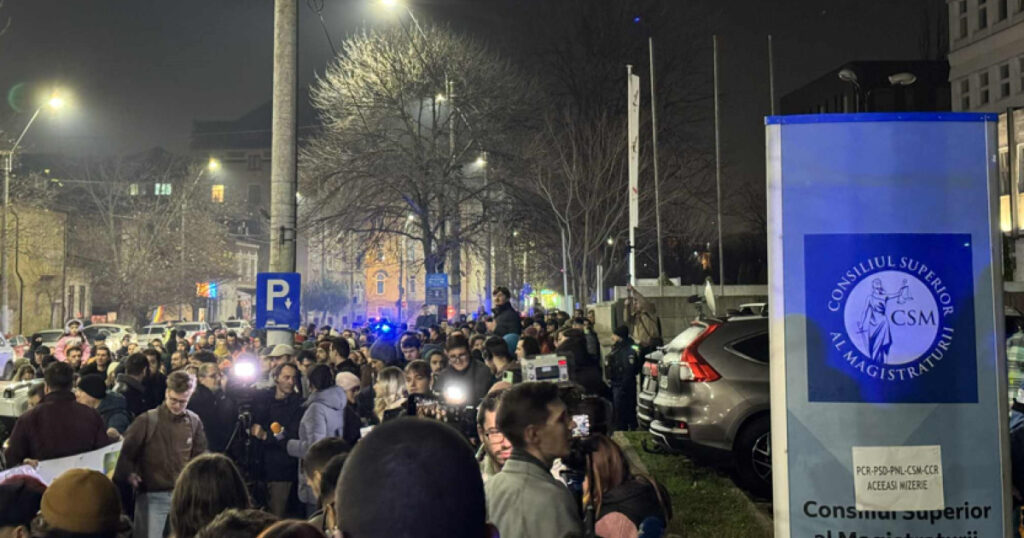 Manifestaie pentru independena Justiiei la CSM