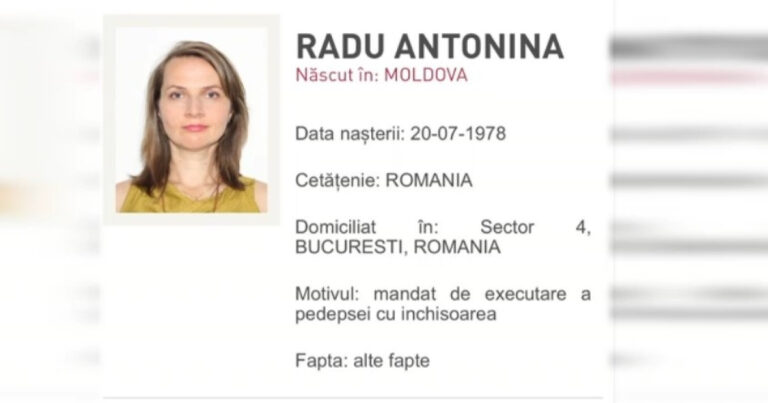 Ce se intampla cu Antonina Radu condamnata in dosarul Colectiv si fugita in Republica Moldova Anuntul
