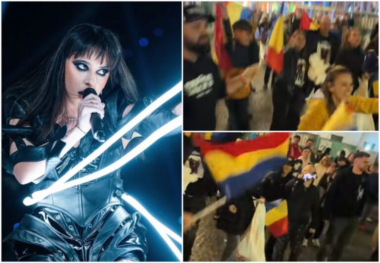 videoclip viral cu fanii alexandrei capitanescu la eurovision 2026 gestul realizat de un grup de romani pe strazile vienei