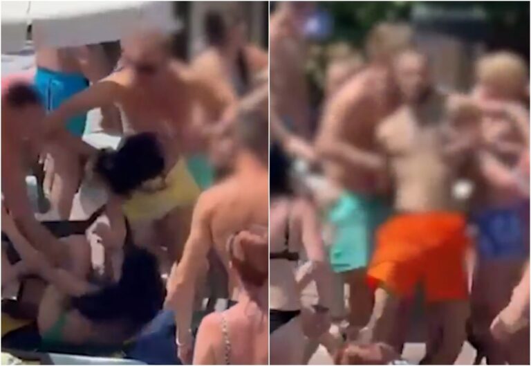 Bataie generala intr o statiune populara printre romani Zeci de turisti s au luat la pumni si s au calcat in picioare din cauza unui sezlong Incidentul a fost surprins de camerele martorilor