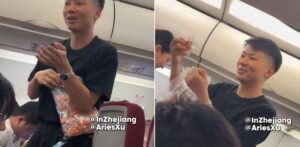 Un tata a dat dopuri de urechi pasagerilor dintr un avion temandu se ca bebelusul sau va plange cum au reactionat oamenii video