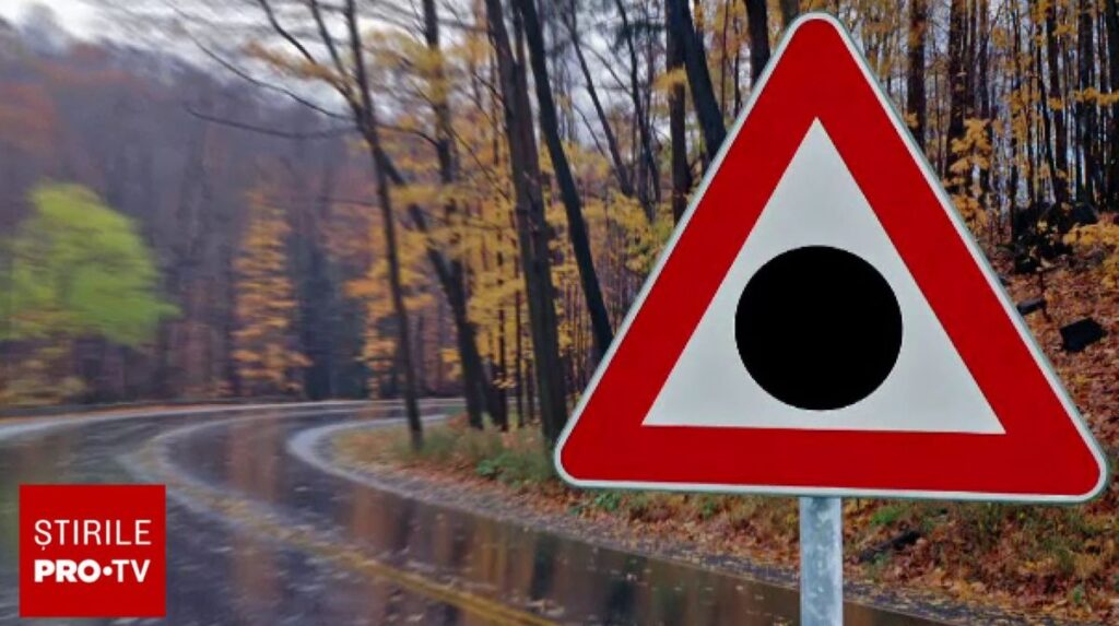 Ce reprezinta de fapt semnul de circulatie cu triunghi rosu si bulina neagra Multi soferi din Romania il confunda