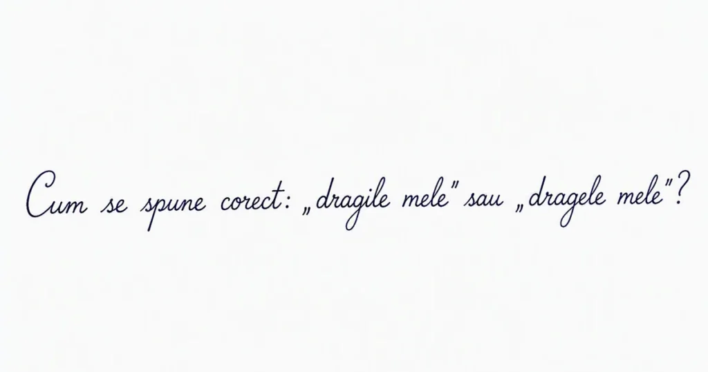 Care e forma corectă: „dragile mele” sau „dragele mele”? 1 Care e forma corectă: „dragile mele” sau „dragele mele”?