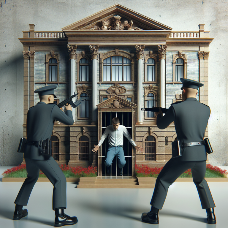 Barbat retinut pentru intrare cu pistol la sediul AUR