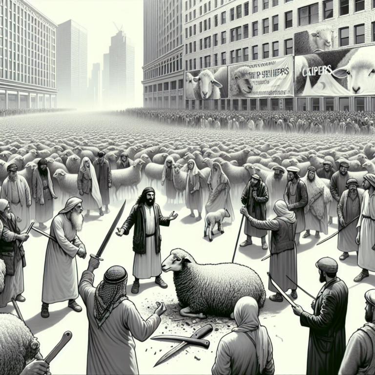 Le a ajuns cutitul la os Protest urias in Capitala. Ciobanii spun ca uciderea oilor din cauza pestei ii trimite la sapa de lemn