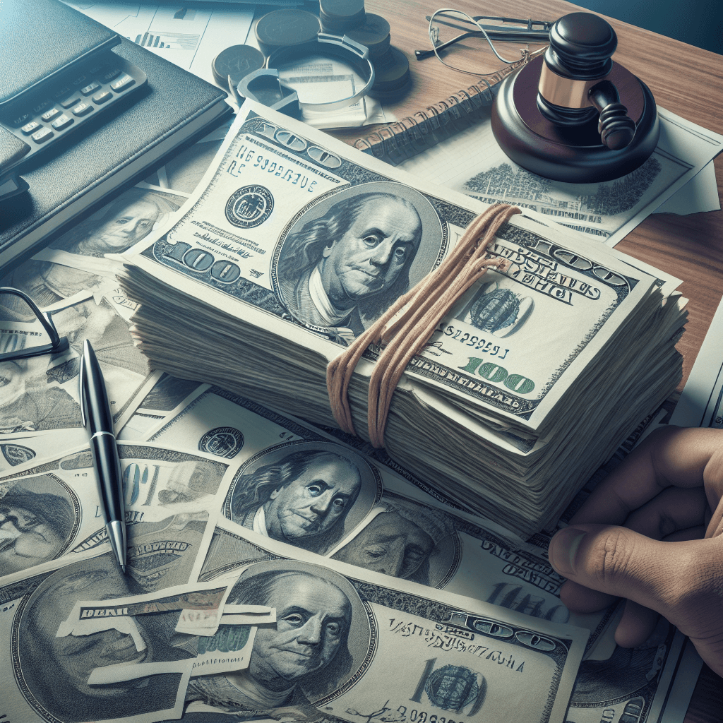 Imagini initiale cu bani pe biroul lui Nelu Tataru