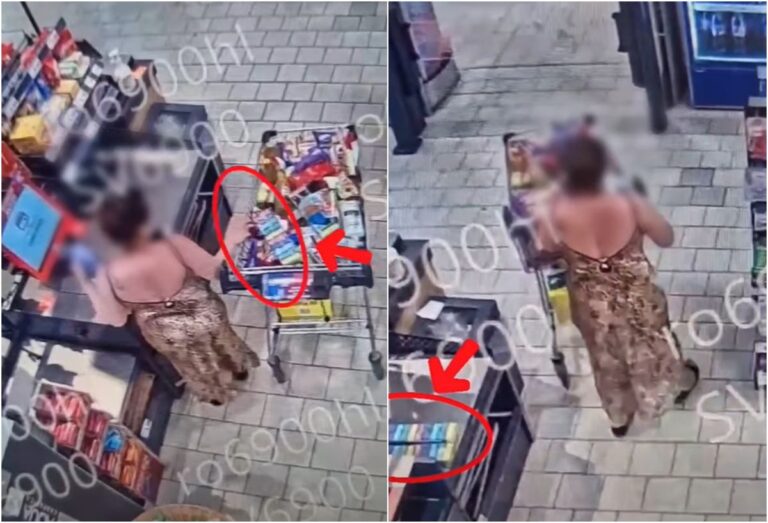 O femeie din Brașov, prinsă în timp ce încerca să fure produse de 3.000 de lei dintr-un supermarket. Ce „metodă” a folosit la casa self-service. O femeie din Brasov prinsa in timp ce incerca sa fure produse de 3000 de lei dintr un supermarket Ce metoda a folosit la casa self service